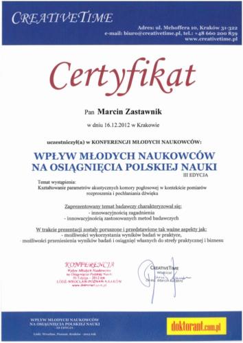 Certyfikat      